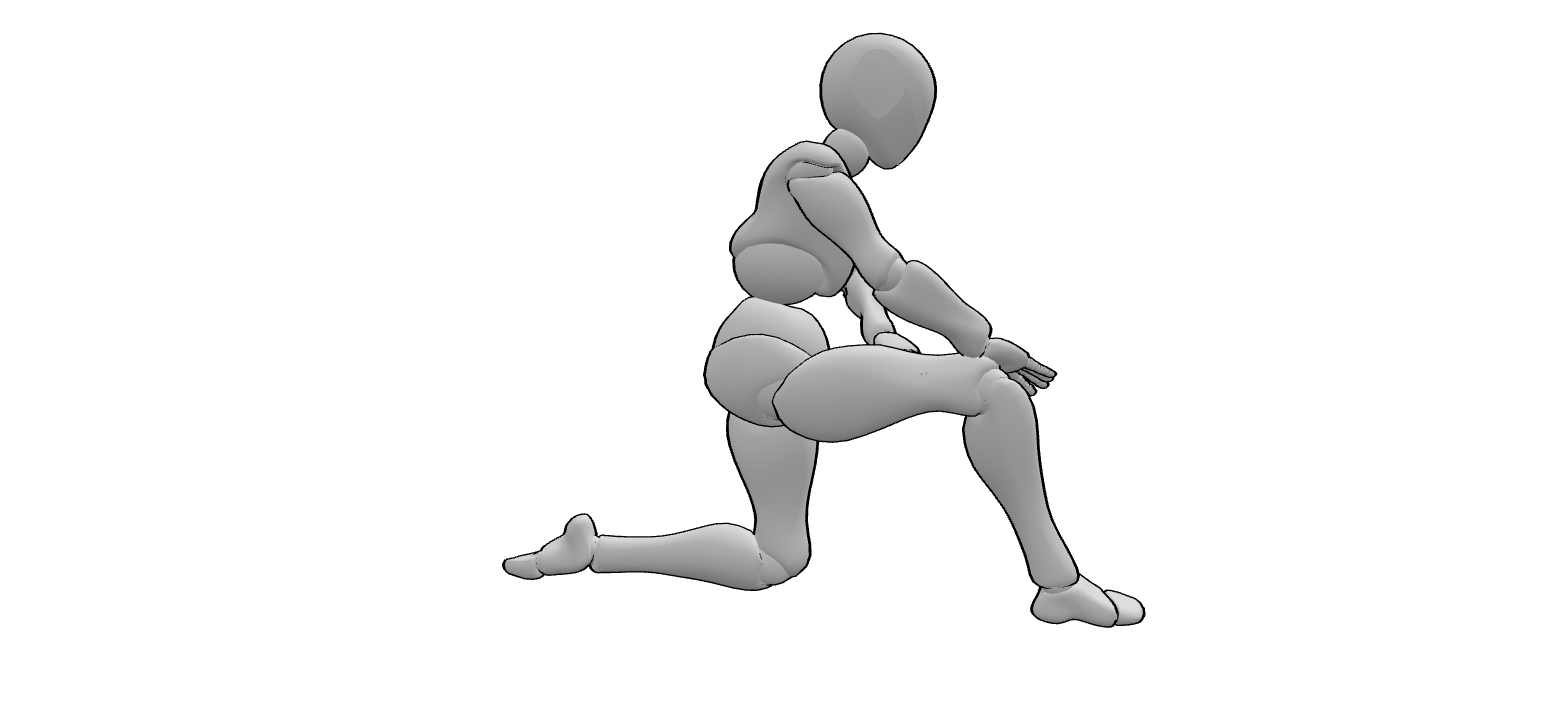 Stretching flessori anca esercizio